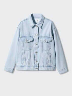 💙 MANGO Oversized Denim Jacket - Size M